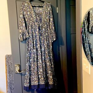 Anthropologie brand floral Long Sleeve Dress